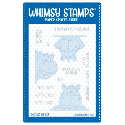 Whimsy Stamps Cutting Dies - Happy Hippos